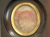 a picture of a painting of a horse in a picture frame