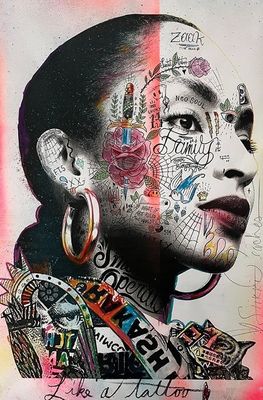 Stikki Peaches Sade, 2025 Sérigraphie réhaussé à la main par…