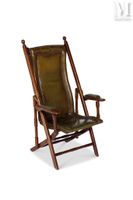 Fauteuil colonial pliant, de style anglais