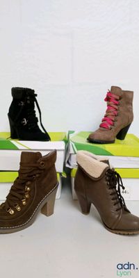 Lot de 4 paires de chaussures pour femme - GEMO - Tailles di…