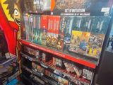a display of video games and games in a store