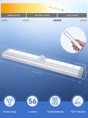 783 / 3pcs Lampe détecteur de mouvement intérieur sans…