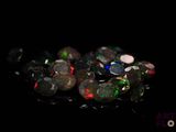 de très jolis oplites de couleur noire et verte sur un fond noir