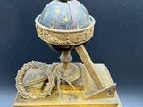 a clock that is sitting on top of a table