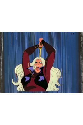 an image of a painting of a woman holding a sword