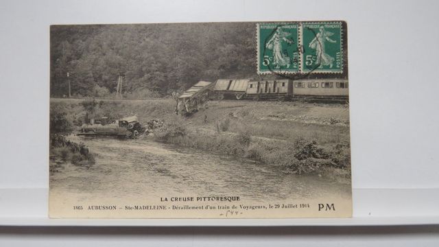 Aubusson : Ste-Madeleine. Déraillement d’un train de voyageurs (P...