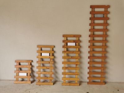 Lot de 8 Treillis BIRDY , en bois, couleur bangkirai composé…