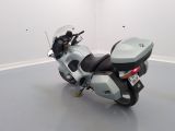 a motorcycle that is parked in a room