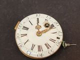 une horloge blanche dont le cadran est orné de chiffres romains