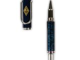 an image of a pen and lighter sitting next to each other on a white surface