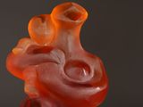 an image of a heart shaped sculpture made out of gummy
