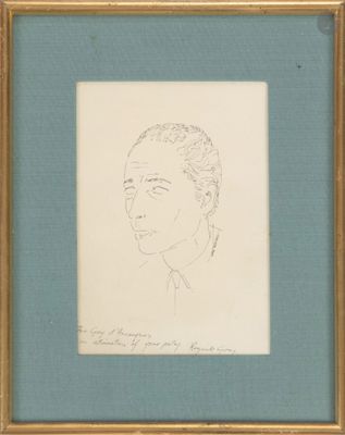portrait d'une femme aux tresses, dans un cadre doré