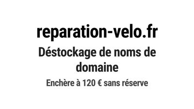 Nom de domaine reparation-velo.