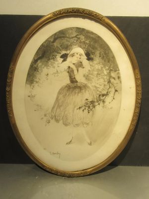 381.65 - J. Hardy, Eau Forte Encadree Copyright Gallerie Lut…