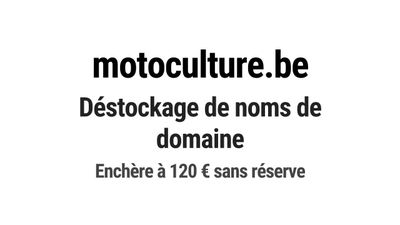Nom de domaine motoculture.be. Catégorie: Agriculture.