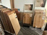 many different types of wood flooring in this store