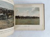 an open book with a picture of a horse drawn carriage