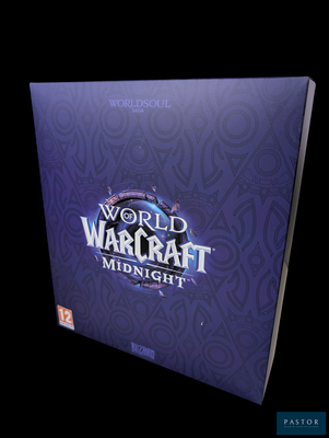 une boîte sur laquelle figure un logo indiquant « World of Warcraft Midnight »