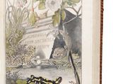 un livre ouvert sur lequel figure l'image d'un serpent et un serpent
