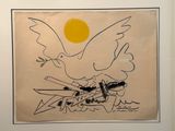 an image of a painting of a bird with a knife in its beak
