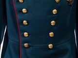 a close up of a military uniform on a mannequin mannequin