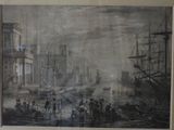 a picture of a painting on the wall of a building
