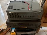 a stack of electronics sitting on top of each other