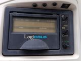 a close up of a digital meter with the word log cold written on it