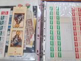 a binder that has a lot of stamps on it