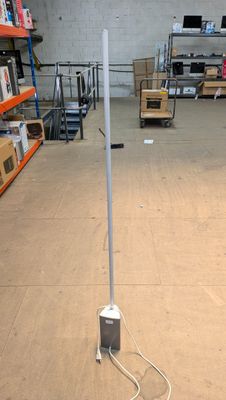 an image of a floor lamp in a warehouse