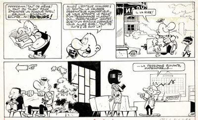 une image tirée d'une bande dessinée représentant un homme et une femme en train de discuter