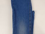 a pair of blue jeans on a white background