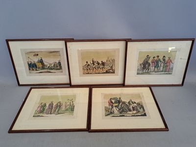 three framed pictures of people riding horses and a man riding a horse