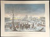 an image of a painting of a battle with a group of men on horses