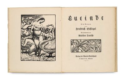 un livre ouvert sur lequel est dessiné un homme et un chien