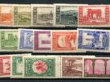 a collection of stamps from different countries