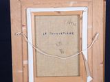 a picture of an easel with a piece of paper on it