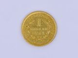 an image of a gold coin on a white surface