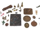 a lot of different items that are on a white surface