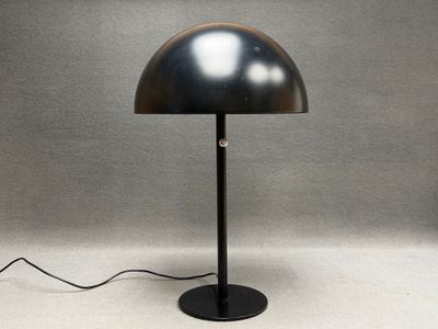 Lampe champignon en métal laqué noir IKEA années 2000