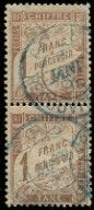 a pair of stamps with a picture of a man and a woman on them