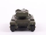 a toy tank that is sitting on a white surface