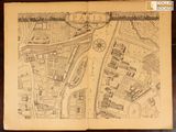 une vieille carte de Paris indiquant les rues et les ruelles de la ville