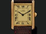 Montre-bracelet Cartier en or 18 carats à remontage manuel, signée Cartier