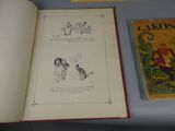 two books sitting on a table next to each other