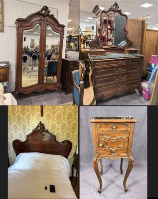 Faravel à Toulouse Une chambre style Louis XV comprenant :