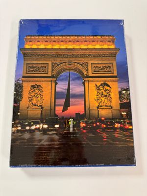 the cover of a book with a picture of the arc of triumph in the background