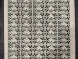 a close up of a piece of paper with a pattern on it