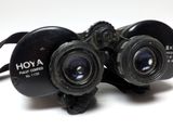 a pair of binoculars that are sitting on a table