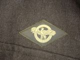 a close up of a military uniform with a eagle on it